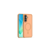 Samsung A576 Galaxy A57 5G, Szilikon tok, Matt MagSafe, barna