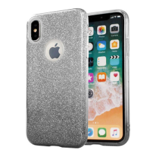 Samsung A750 Galaxy A7 2018, Szilikon tok, Bling (Csillámos), fekete tok és táska