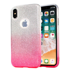 Samsung A805/A905 Galaxy A80/A90, Szilikon tok, Bling (Csillámos), rózsaszín tok és táska