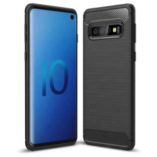 Samsung A920 Galaxy A9 2018, Szilikon tok, Carbon, fekete tok és táska