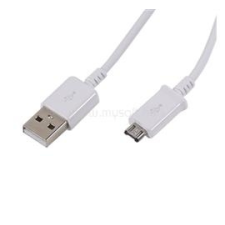 Samsung adatkábel (USB - microUSB, 150cm, töltés funkció) FEHÉR (ECB-DU4EW) kábel és adapter