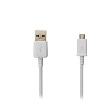 Samsung adatkábel (USB - microUSB, ECB-DU4, 100cm) FEHÉR kábel és adapter