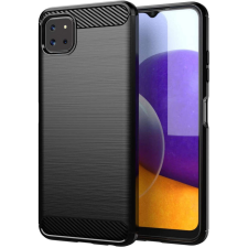 Samsung Carbon Fiber Samsung A226 Galaxy A22 5G fekete szilikon tok tok és táska