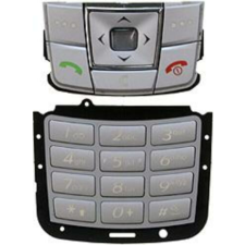 Samsung E250 alsó+felső, Gombsor (billentyűzet), ezüst mobiltelefon, tablet alkatrész