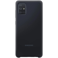 Samsung EF-PA715T Silicone Cover Samsung Galaxy A71 fekete tok és táska