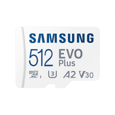 Samsung EVO PLUS microSD CLASS 10 UHS-1+ ADAPTER, R130/W (MB-MC512KA/EU) - Memóriakártya memóriakártya