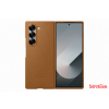 Samsung Fold 6 bőr tok, Barna