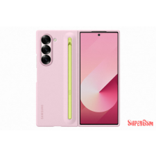 Samsung Fold 6 stand cover érintőceruzával, Rózsaszín tok és táska
