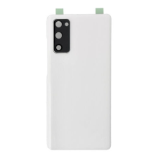 Samsung G780 Galaxy S20 FE/S20 FE 5G, Akkufedél, (kamera plexi, ragasztó), fehér mobiltelefon, tablet alkatrész