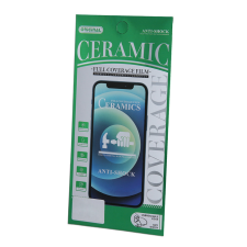 Samsung Galaxy A04s / A12 / A02 9D hajlított kerámia keménységű előlapi fólia fekete mobiltelefon kellék