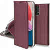  Samsung Galaxy A13 4G könyvtok, fliptok, telefon tok, szilikon keretes, bankkártyatartós, mágneszáras, bordó, Smart Magnetic