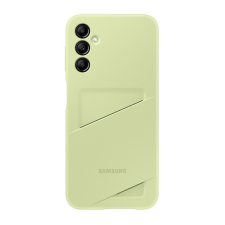 Samsung Galaxy A14 5G SM-A146B, Szilikon tok, kártyatartóval, zöld, gyári tok és táska