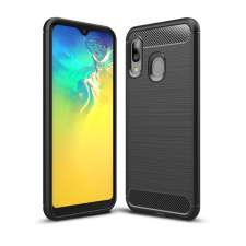  Samsung Galaxy A20e Telefontok - Forcell Carbon fekete szilikon tok tok és táska