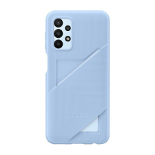 Samsung Galaxy A23 5G SM-A236U, Szilikon tok, kártyatartóval, világoskék, gyári tok és táska