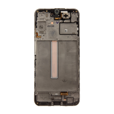 Samsung Galaxy A25 5G kompatibilis LCD kijelző + érintő, kerettel, fekete, SM-A256 mobiltelefon, tablet alkatrész