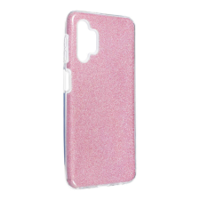 Samsung Galaxy A32 5G szilikon tok, csillámos, hátlap tok, SM-A326, pink tok és táska