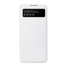 Samsung Galaxy A42 LED View Cover, gyári flip tok, fehér, EF-EA426PWE tok és táska