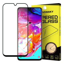 Samsung Galaxy A70 A70s karcálló edzett üveg TELJES KÉPERNYŐS FEKETE Tempered Glass kijelzőfólia kijelzővédő fólia kijelző védőfólia eddzett SM-A705F mobiltelefon kellék