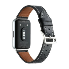  Samsung Galaxy Fit3 SM-R390, valódi bőr pótszíj, állítható, fekete okosóra kellék
