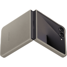 Samsung Galaxy Flip7 bőr hátlap, szürke (EF-VF766PJEGWW) tok és táska