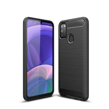  Samsung Galaxy M21 / M30s Telefontok - CARBON fekete szilikon tok tok és táska