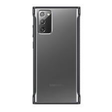 Samsung Galaxy Note 20 / 20 5G SM-N980 / N981, Műanyag hátlap védőtok, Clear Protective, gyári, átlátszó/fekete tok és táska