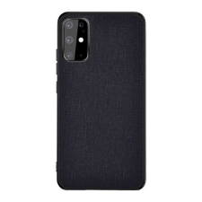 Samsung Galaxy S20 5G Tok - Ütésálló, Szilikon, Textil - Fekete tok és táska