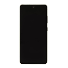 Samsung Galaxy S20 FE 4G kompatibilis LCD modul kerettel, OEM jellegű, fehér mobiltelefon, tablet alkatrész