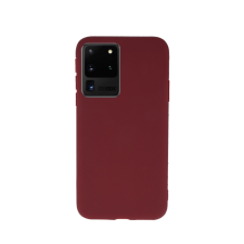  Samsung Galaxy S20 Ultra Telefontok - burgundy szilikon tok tok és táska