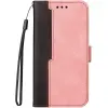  Samsung Galaxy S22 Ultra 5G SM-S908, Oldalra nyíló tok, stand, kártyatartóval, kézpánttal, Wooze Col