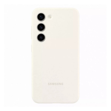 Samsung Galaxy S23 Plus SM-S916, Szilikon tok, fehér, gyári tok és táska