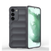  Samsung Galaxy S23 Plus SM-S916, Szilikon tok, közepesen ütésálló, 3D minta, sötétszürke