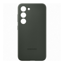 Samsung Galaxy S23 Plus SM-S916, Szilikon tok, sötétzöld, gyári tok és táska