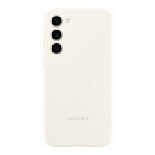 Samsung Galaxy S23+ Silicone Case, gyári szilikon tok, krém, EF-PS916TU tok és táska