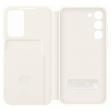 Samsung Galaxy S23+ Smart View Wallet, gyári flip tok, krém, EF-ZS916CU tok és táska