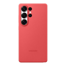 Samsung Galaxy S25 Ultra (SM-S938) szilikon telefonvédő piros tok és táska