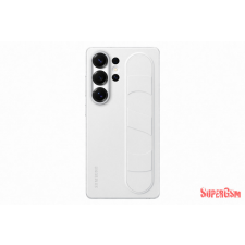 Samsung Galaxy S25 Ultra Stand Grip tok, Fehér tok és táska