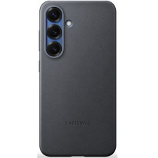 Samsung Galaxy S25 vegán gyári bőrtok, fekete tok és táska