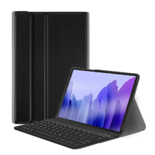  Samsung Galaxy Tab A7 Lite 8.7 SM-T220 / T225, Bluetooth billentyűzetes, mappa tok, billentyűzet világítás, mágneses rögzítés, Wooze Illuminated, fekete (101697) tablet tok