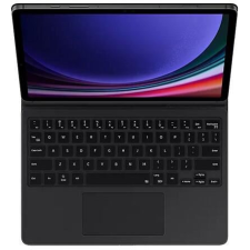 Samsung Galaxy Tab S9 bőr hatású QWERTY angol nyelvű tablet tok fekete (EF-DX715BBEGGB) tablet tok