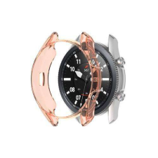 SAMSUNG Galaxy Watch3 41mm (SM-R855F), Okosóra szilikontok, Áttetsző Narancs okosóra kellék