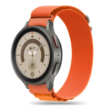  Samsung Galaxy Watch FE okosóra szíj - nylon narancs szövet szíj okosóra kellék