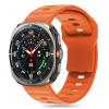  Samsung Galaxy Watch ULTRA (47 mm) okosóra szíj - Tech-Protect Silicone Line - narancssárga szilikon szíj