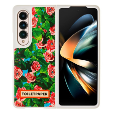 Samsung Galaxy Z fold4 Toiletpaper rózsa mintás gyári tok, zöld (GP-FPF936AMBRY) tok és táska