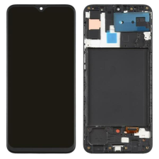 Samsung GH82-21329A Samsung Galaxy A30s OEM LCD kijelző érintővel fekete kerettel előlap mobiltelefon, tablet alkatrész