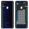 Samsung GH82-22780A Gyári Samsung Galaxy A21S, Fekete akkufedél hátlap, burkolati elem, kamera lencse