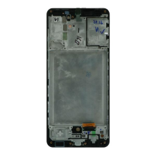 Samsung GH82-24455A Gyári Samsung Galaxy A31 OLED kijelző érintővel fekete kerettel előlap mobiltelefon, tablet alkatrész