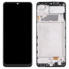 Samsung GH82-26047A Gyári Samsung Galaxy A22 OLED kijelző érintővel Fekete kerettel előlap mobiltelefon, tablet alkatrész