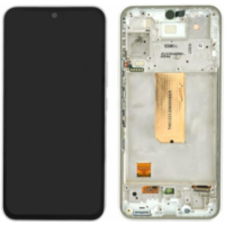 Samsung GH82-31231D Gyári Samsung Galaxy A54 OLED kijelző érintővel Fehér kerettel előlap mobiltelefon, tablet alkatrész