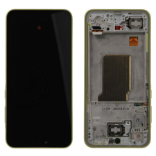 Samsung GH82-34223B Gyári Samsung Galaxy A35 OLED kijelző érintővel Sárga kerettel, előlap mobiltelefon, tablet alkatrész